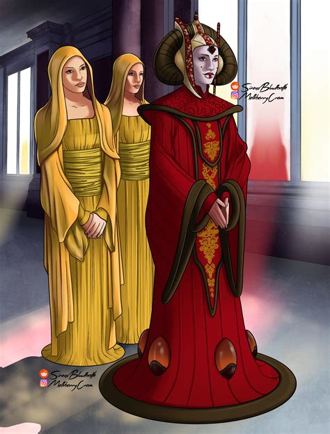 queen amidala and padme|More.